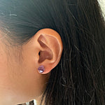 Natural Amethyst Stud Earrings - The.MaverickLife