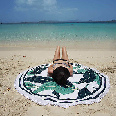 Tropical Round Beach Blanket - The Maverick Life