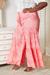 Tropical Floral Tiered Wide Leg Pants - The Maverick Life