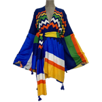 Hand Stitched Silk Kimono with Batwing Sleeves - The Maverick Life