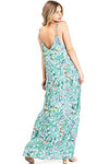 Women's Light Linen Floral Maxi Dress - The Maverick Life