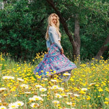 A-Line Floral Boho Maxi Skirt - The Maverick Life