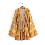 Retro Floral Kimono Blouse - The.MaverickLife
