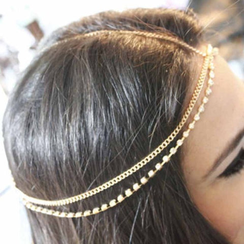 Doubled Layered Gold Headpiece - The.MaverickLife