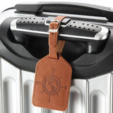 Elegant and Vintage Globe Compass Leather Suitcase Tag - The.MaverickLife