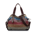 Vintage Striped Satchel & Messenger Bag - The.MaverickLife