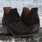 Indie Folk Leather Ankle Boots - The.MaverickLife