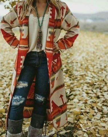 Vintage "Arizona" Bohemian Long Jacket - The.MaverickLife