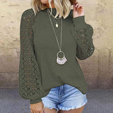 Elegant Hollowed out Lace Blouse - The.MaverickLife