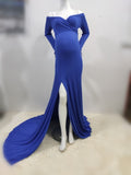 Sexy Shoulder-less Maternity Gown - The Maverick Life