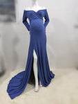 Sexy Shoulder-less Maternity Gown - The Maverick Life