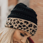 Leopard Print Cozy Crochet Beanie - The.MaverickLife