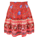 Classic Bohemian Print Drawstring Skirts - The.MaverickLife