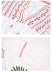 Sexy White Embroidered Bohemian Beach Dress - The.MaverickLife