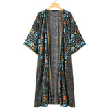 Long Boho Floral Summer Kimono - The.MaverickLife