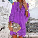 Bohemian Lace Mini Dress - The.MaverickLife