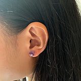Natural Amethyst Stud Earrings - The.MaverickLife