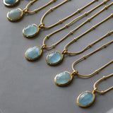 Vintage Aquamarine Pendant Necklace - The.MaverickLife