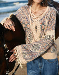 Gypsy Tassel Knit Sweater - The.MaverickLife