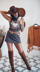 Charcoal Rock N Roll Tank Dress - The.MaverickLife