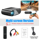 Full HD 1080P LED Portable Movie Game Home Theater Mini Projector Beamer (Option Multi-Screen For Smartphone) - The.MaverickLife
