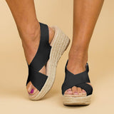 Comfy Open Toe Platform Wedges - The.MaverickLife