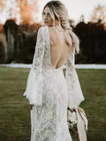 Lace & Backless Bohemian Wedding Gown - The Maverick Life