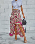 Bohemian Assymetrical Cotton High Low Skirt - The.MaverickLife