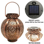LED Solar Wrought Iron Lantern - The.MaverickLife